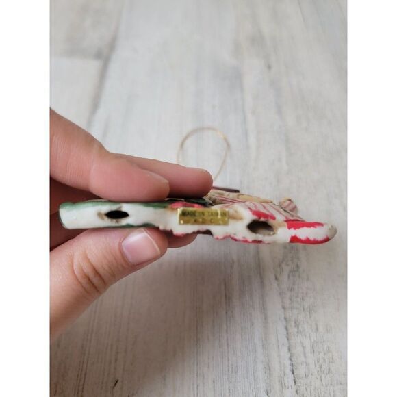 R.O.C bunny rabbit Santa clock ornament Xmas decor - Picture 5 of 6